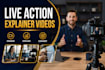 create explainer video, live action captivating video for your business