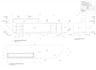 draft reception counter technical drawing, bespoke office furniture cad design