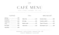 design clean minimal cafe menu