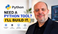build custom python programs, scripts, automation and desktop tools