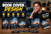 design amazon kindle cover, papperback, hardcover and audiobook cover