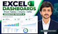 create excel dashboard with pivot table and charts