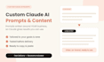 create custom claude ai prompts and content