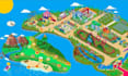 design isometric map, event map or city map ilustration