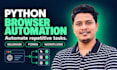 build python browser automation scripts with selenium