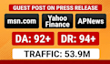 publish press release on yahoo finance with 400 media sites