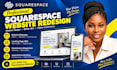squarespace website redesign landing page square booking seo