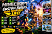 build minecraft maps, minecraft spawn, minecraft server, castle, city and lobby