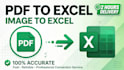 convert pdf, scanned image, jpg to excel in 2 hours