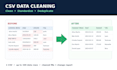 clean and standardize your CSV data