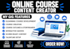 develop engaging elearning courses and interactive training modules content