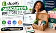 design shopify subscription box store set up markets recurring products store