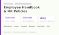 write your employee handbook and HR policies