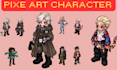 8bit pixel character pixel animation sprite sheet rpg sprite pixel illustration