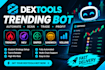develop dextool trending bot, mev, sniper sandwich, volume, on sol, eth,