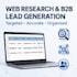do professional web research and b2b lead generation