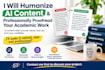 do humanize ai content, edit books and proofreading
