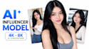 create realistic ai generated image, ai influencer model for any character