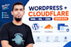 connect wordpress to cloudflare, dns, SSL setup