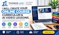create your online course, curriculum and ai video lessons skool community