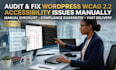 audit and fix wordpress wcag 2 2 accessibility issues manually