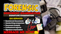 be your forensic document analyst for real signature and handwriting analysis