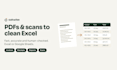 extract PDF and invoice data into clean excel