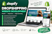 design and develop premium shopify dropshipping ecommerce website, shopify ecom