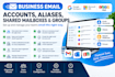 configure business email accounts aliases shared mailboxes groups