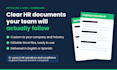 write HR policies, sops and an employee handbook