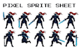 pixel art animation, character animation pixel sprite sheet animation rpg maker