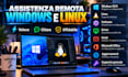 provide remote support for windows and linux systems