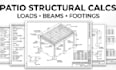 design patio structural plans engineering calculations