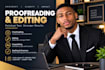 proofread and edit your text for grammar and clarity
