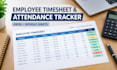 create an employee timesheet spreadsheet attendance and payroll tracker in excel