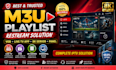 provide quality m3u playlist restream solution with vod, 8k server with panel