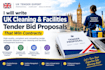 write uk cleaning and facilities tender bid proposals that win contracts