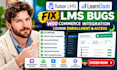 fix tutor lms, learndash bugs, woocommerce integration, course enrollment