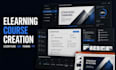 do elearning video course creation, lesson plan, lms training course video, ppt