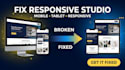 fix wix studio responsive issues, mobile layout, breakpoints and bugs