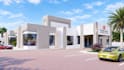 create photorealistic 3d commercial building facade exterior rendering
