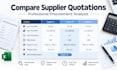 compare supplier quotations and analyze prices in excel