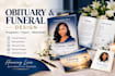 design obituary funeral program memorial flyer