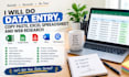 do data entry copy paste excel spreedsheet and web research