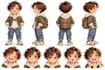 create a child character turnaround and model sheet