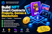 build nft smart contracts project, games and blockchain