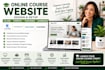 design online course website via kajabi thinkific teachable learndash website