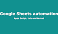 automate your google sheets with apps script