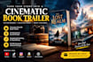 create a professional and cinematic 3d book trailer