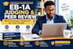 help you build your eb1a profile through judging and peer review